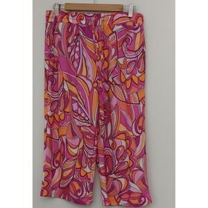 Belle Beach By Kim Gravel Pants Womens Size MP Cabana Knit Petite Cropped Beach